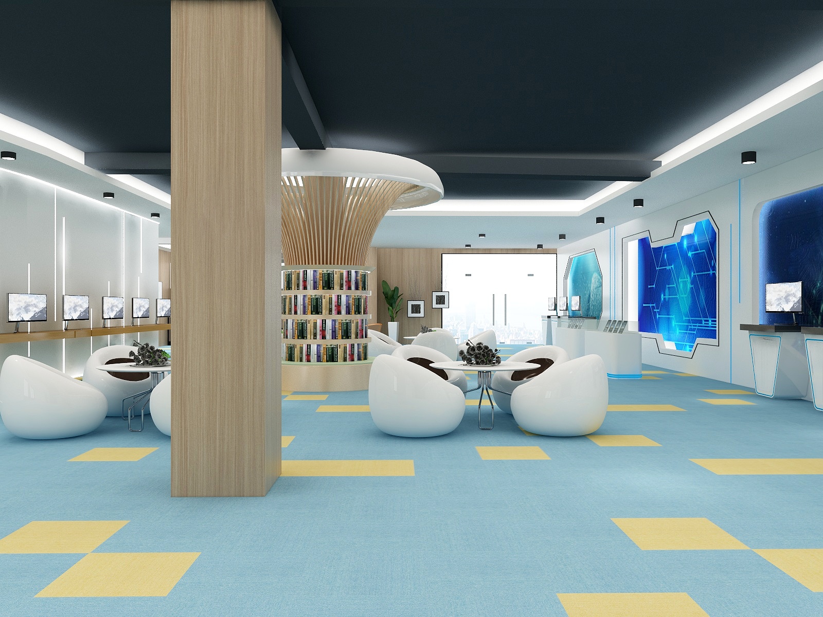  funky-carpet-tiles product-details magic-cube-010-blue-50x50cm-model-fct-1350Magic-Cube-300-10-11