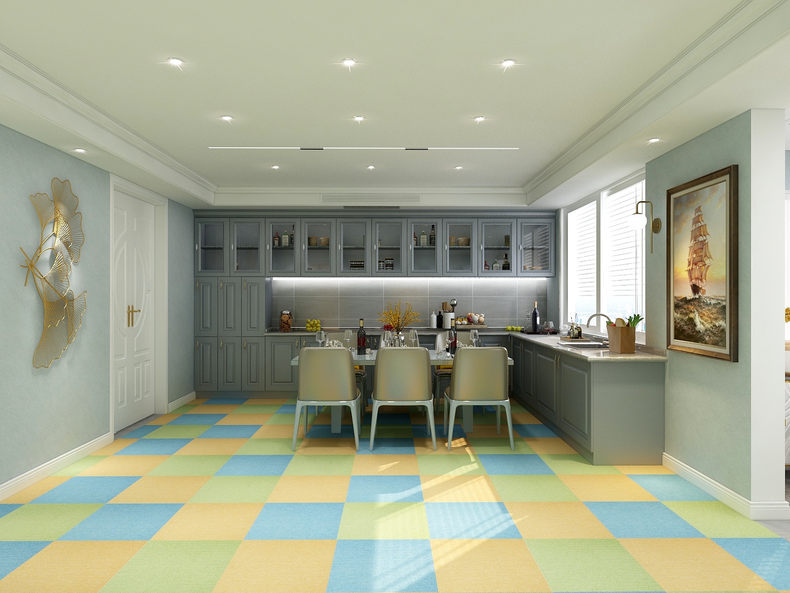  funky-carpet-tiles product-details magic-cube-010-blue-50x50cm-model-fct-1350Magic-Cube-300-layout-2