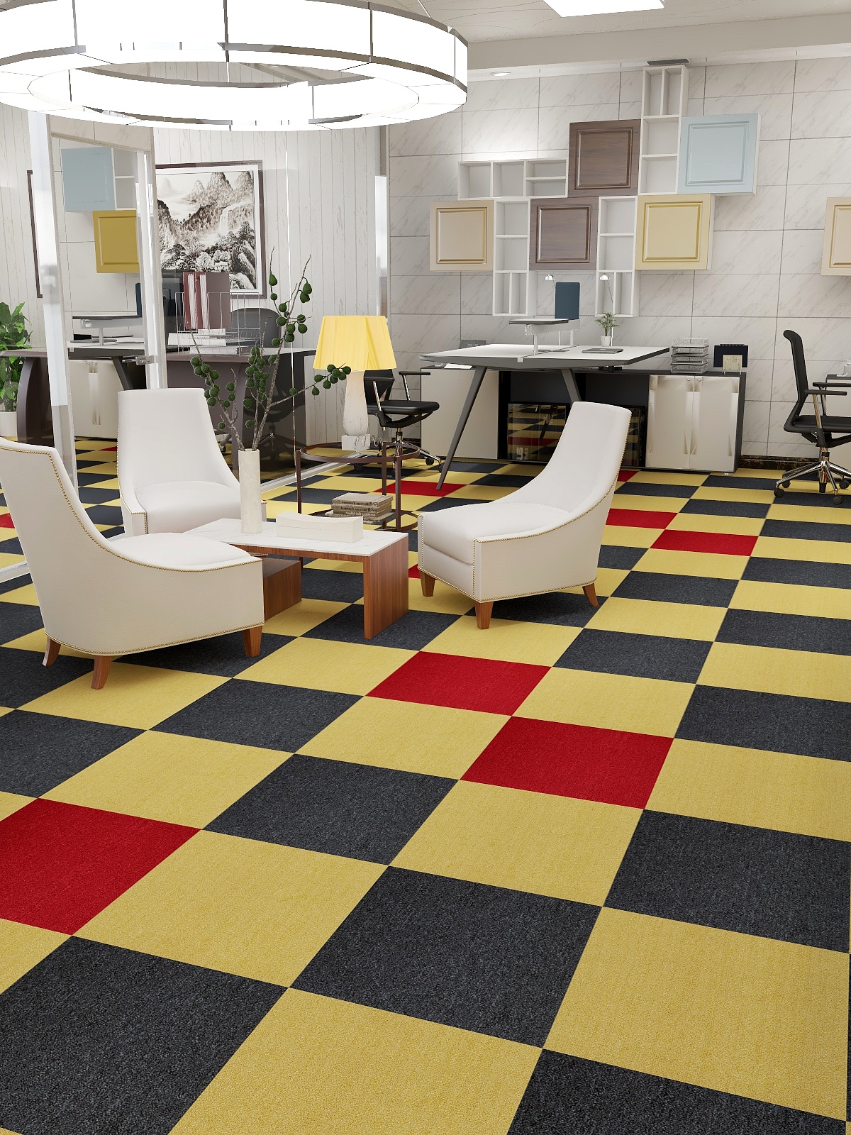  funky-carpet-tiles product-details magic-cube-012-red-50x50cm-model-fct-1357Magic-Cube-300-8