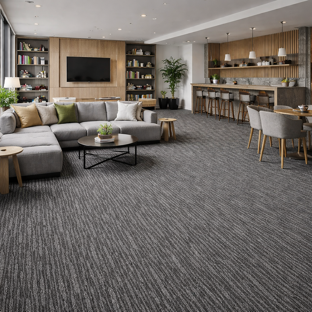 carpet-tiles product-details Chino-001-Grey-50cm-x-50cm-Carpet-Tiles.-model-1992-1995Mock-up-2
