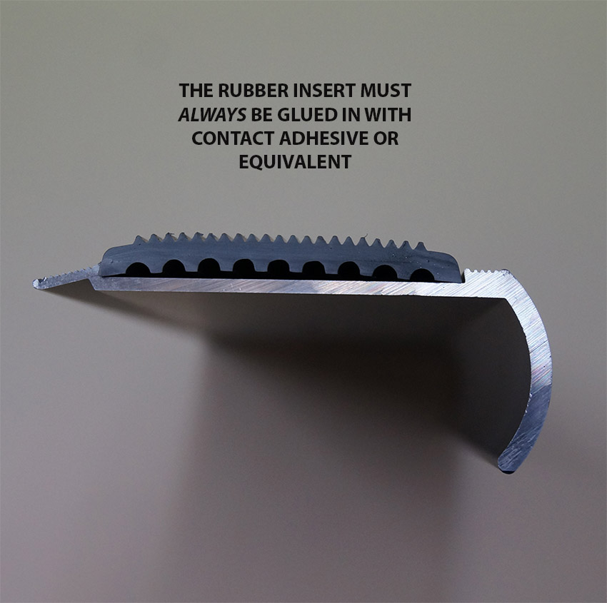  stair-nosing product-details ANODISED-ALUMINIUM-BULLNOSE-STAIR-NOSING-50mm-GREY-RUBBER-INSERT-3.66M-LENGTH-model-sn-940GREY-INSERT-MUST-GLUE-WS